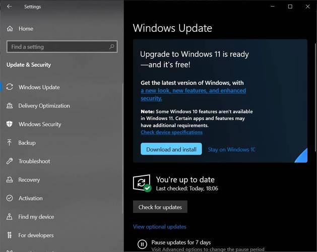 優化恢復功能，微軟面向Windows 10、Windows 11 發布四個兼容性更新